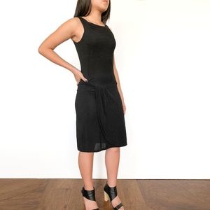 ZARA - Black Matte Jersey Dress